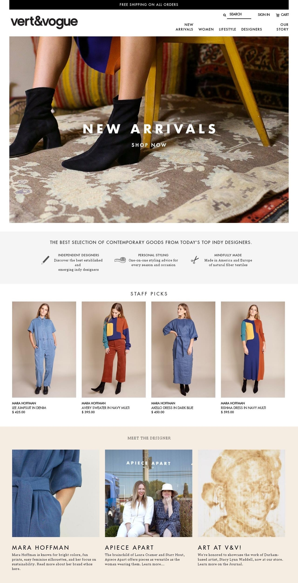 vertventures.com — Shopify storefront screenshot