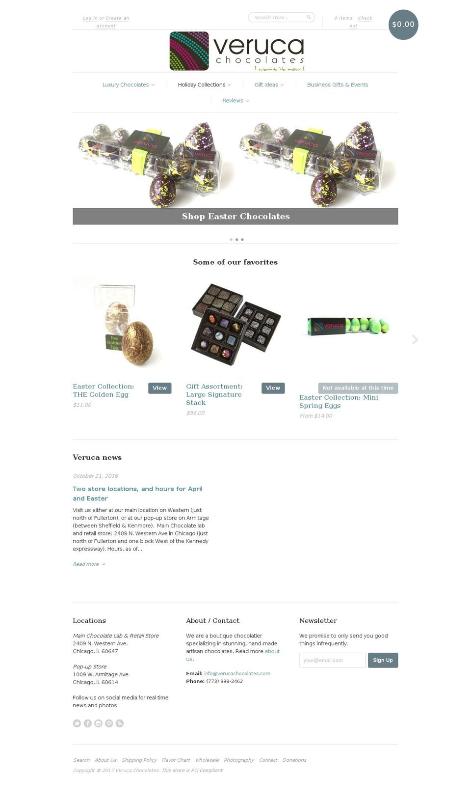 Copy of New Standard Shopify theme site example verucachocolate.com