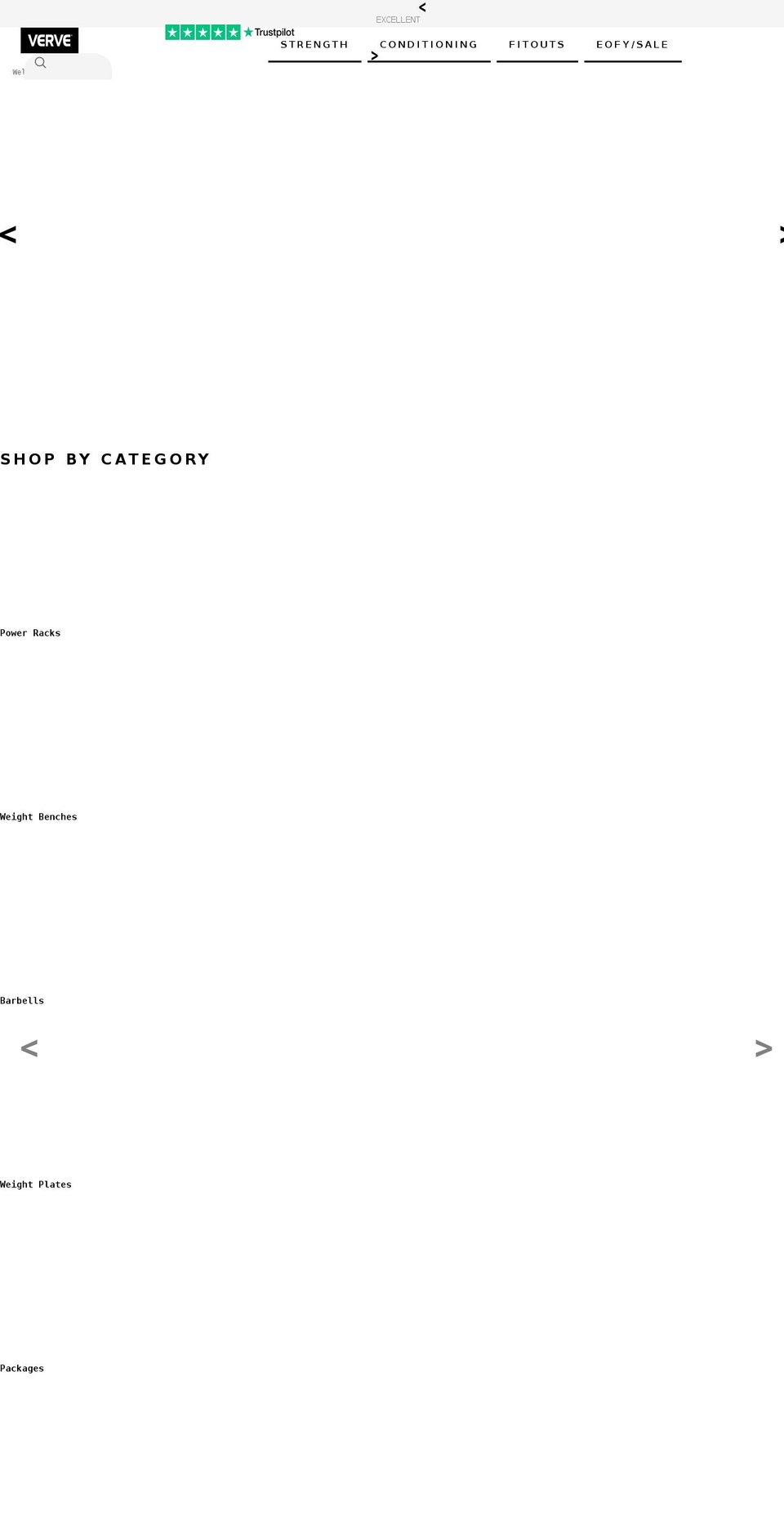 vervefitness.com.au shopify website screenshot