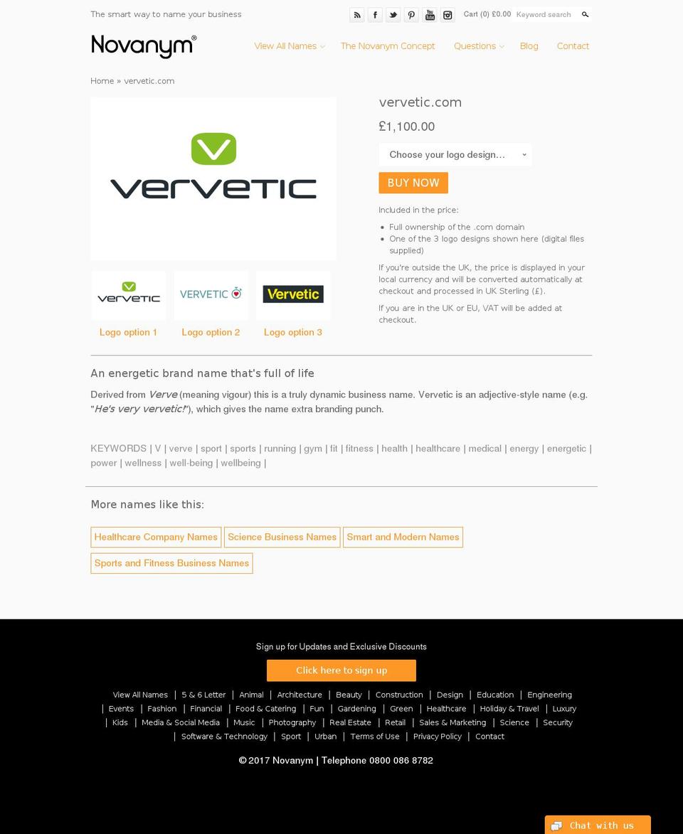 vervetic.com shopify website screenshot
