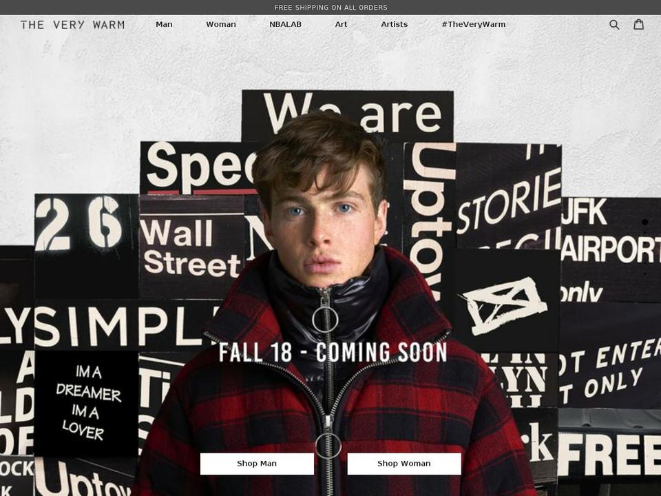 very-warm.com — Shopify storefront screenshot