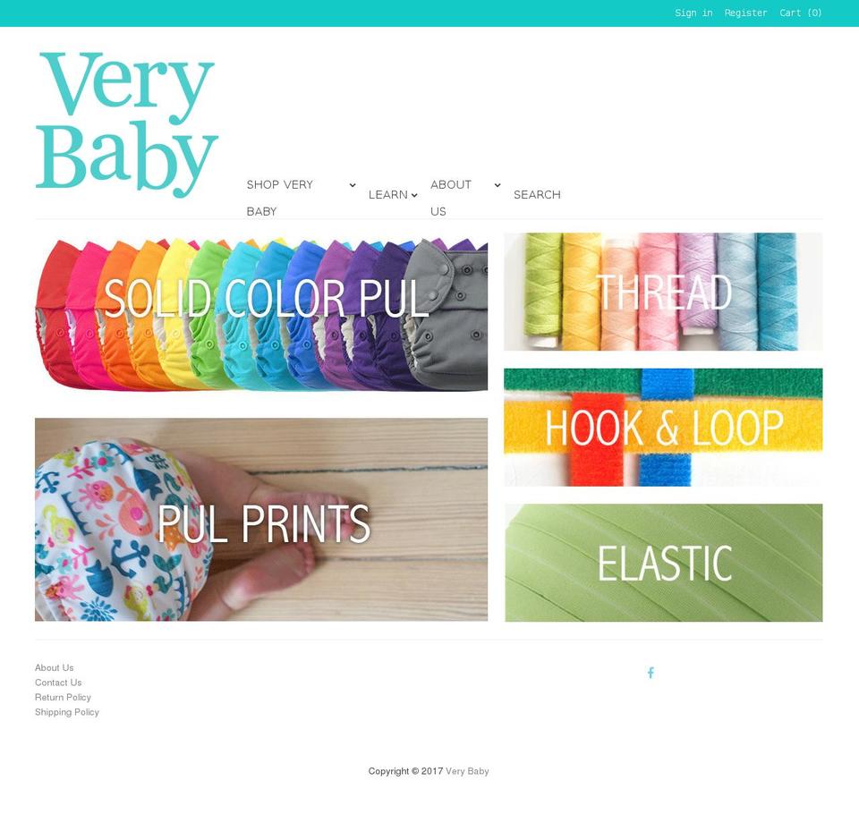 verybaby.com shopify website screenshot