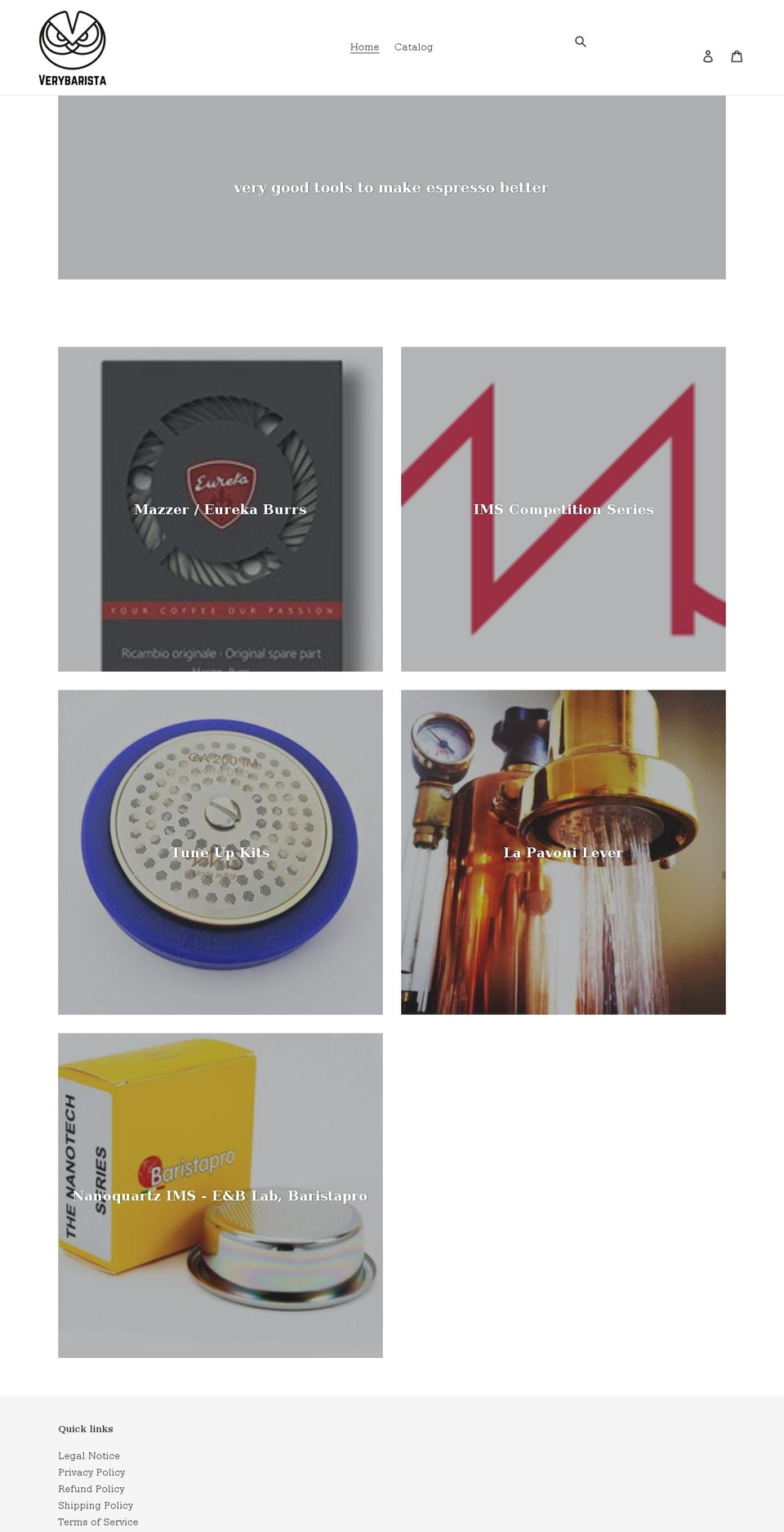 verybarista.com shopify website screenshot