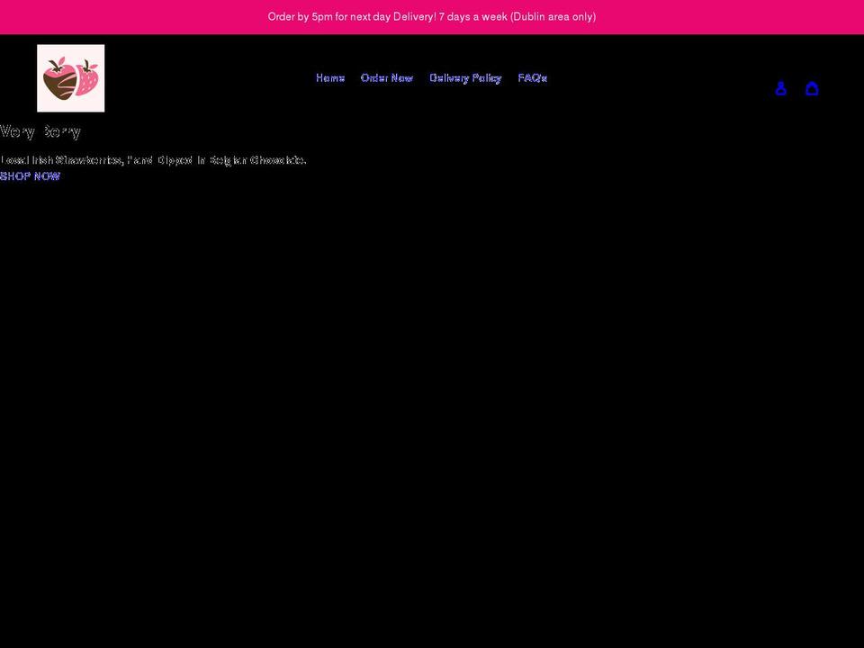 veryberry.ie shopify website screenshot