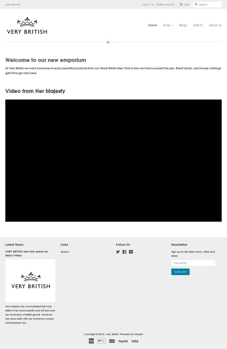 verybritish.com — Shopify store on .com