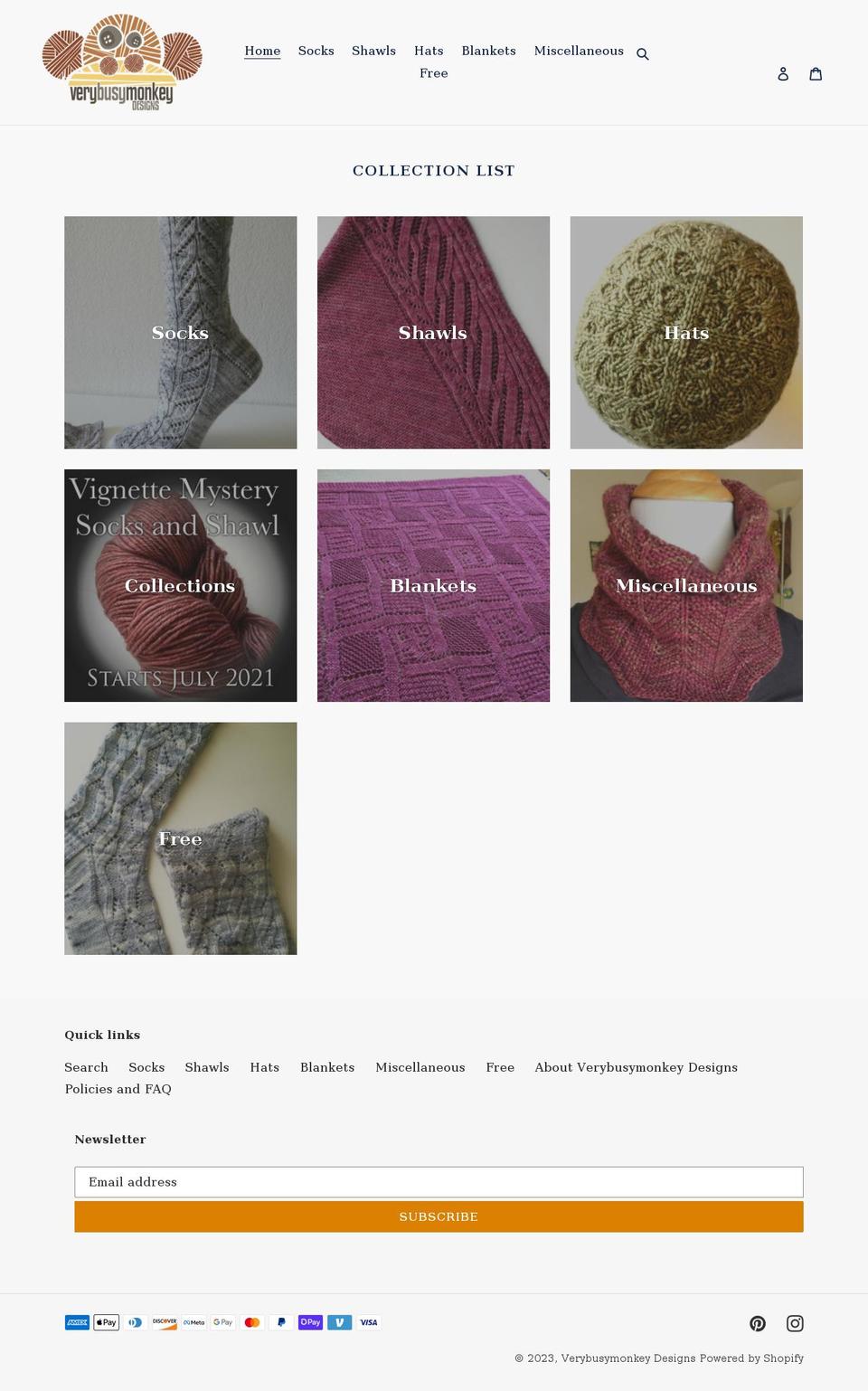 verybusymonkeydesigns.com shopify website screenshot
