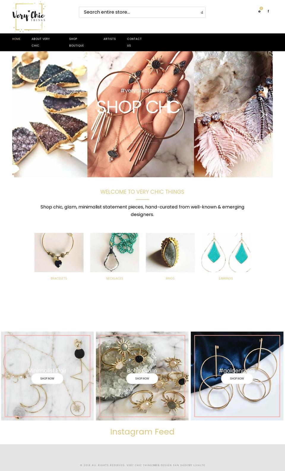 precise-shopify-theme-package Shopify theme site example verychicthings.com