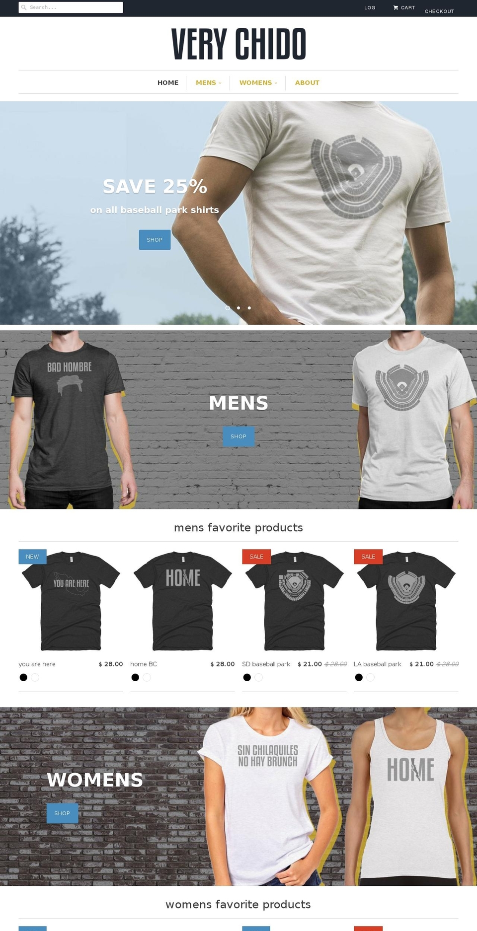 verychido.com shopify website screenshot