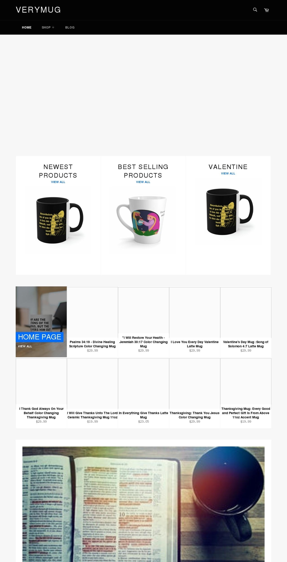 verymug.com shopify website screenshot