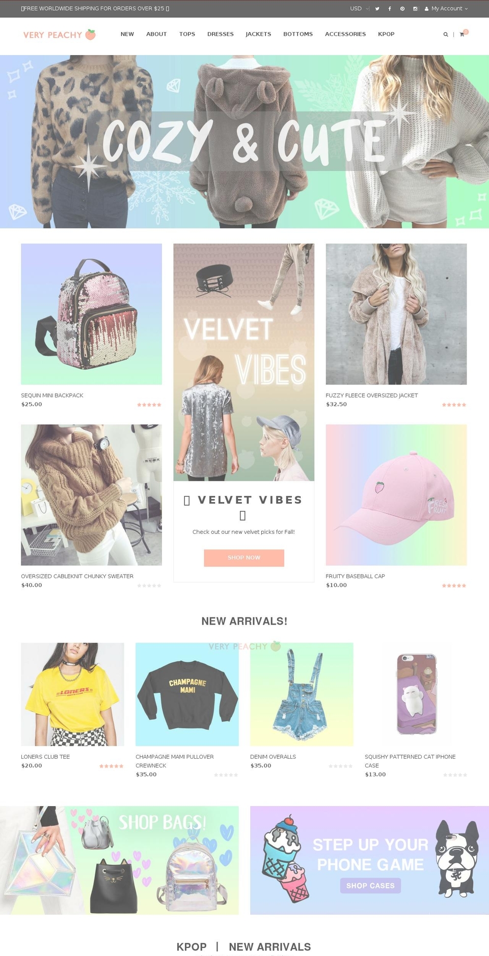 simolux-2 Shopify theme site example verypeachy-clothing.myshopify.com