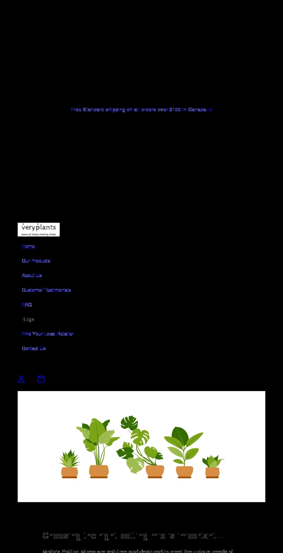 veryplants.ca shopify website screenshot