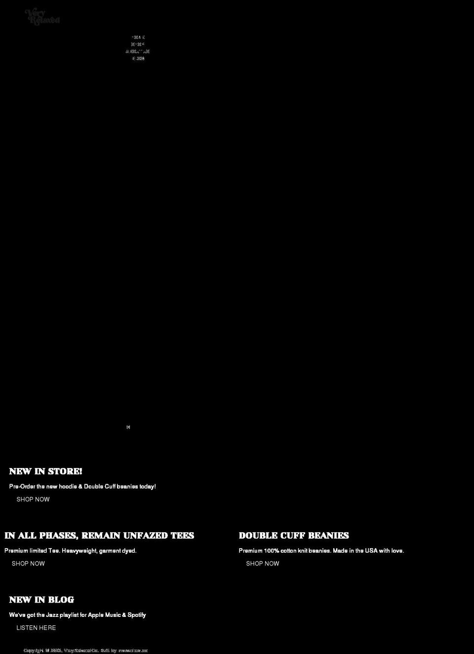 veryrelaxed.co shopify website screenshot