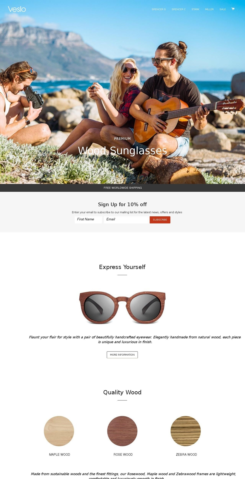 veslo.com shopify website screenshot