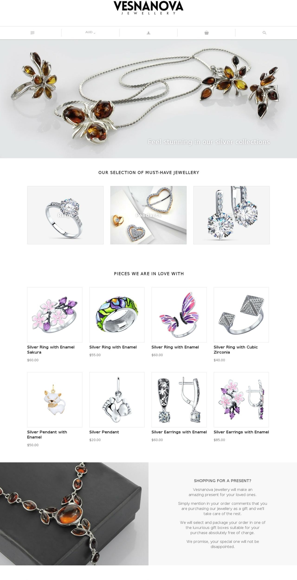 vesnanova.com shopify website screenshot