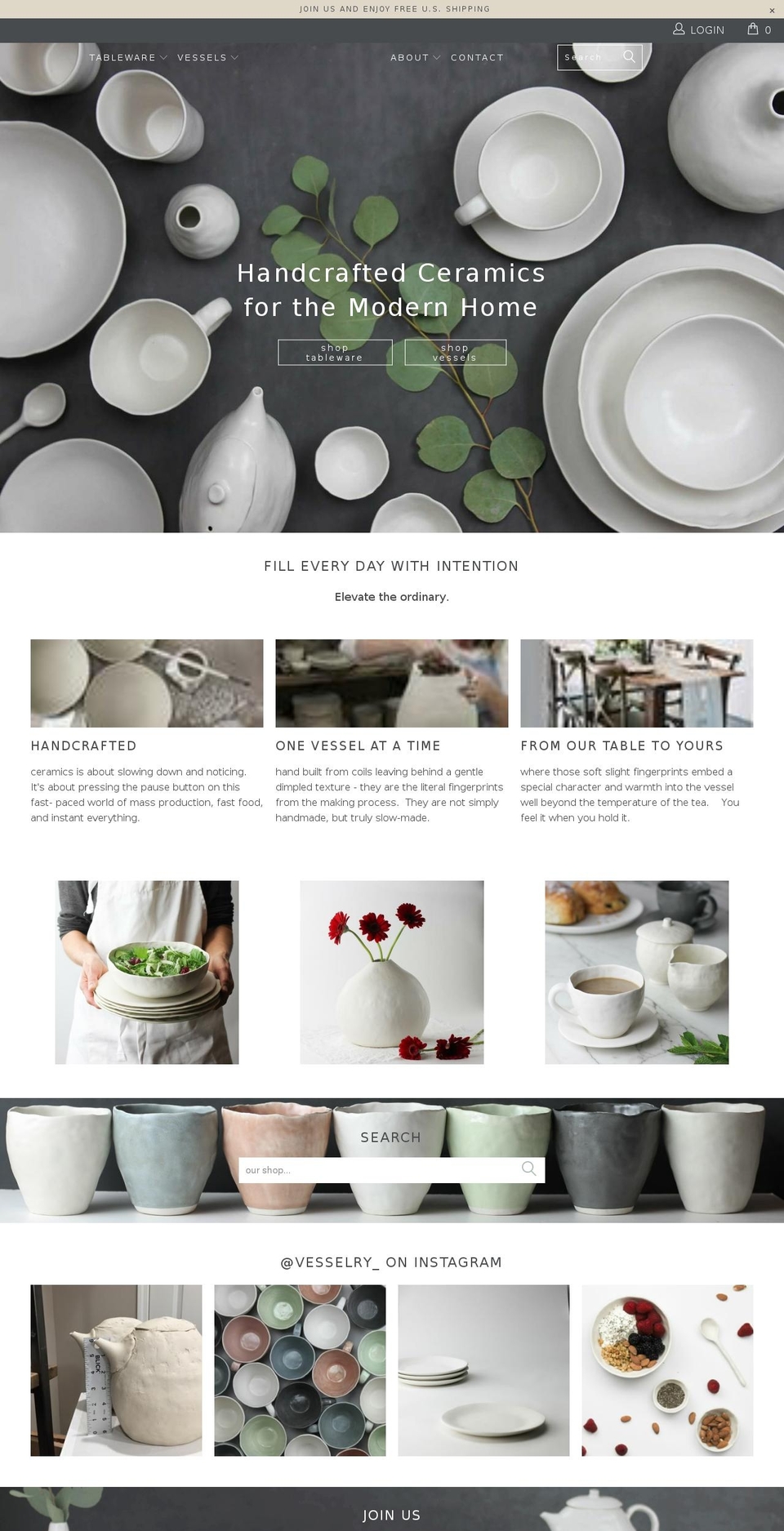 vesselry.com — Shopify storefront screenshot