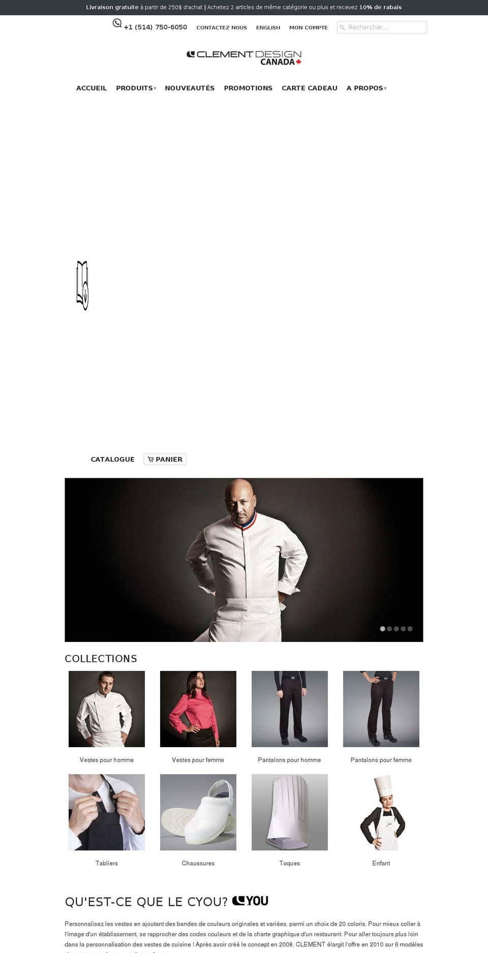 vestedechef.com shopify website screenshot