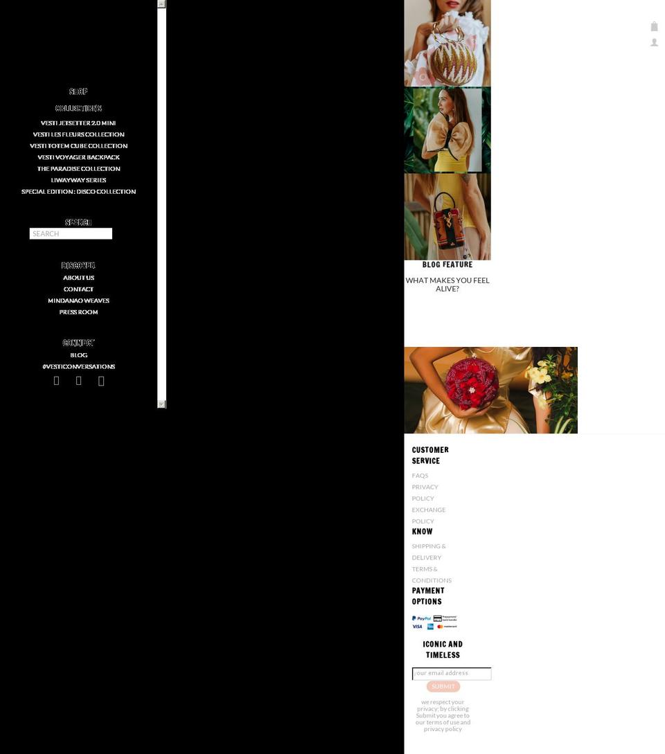 vestifashion.com shopify website screenshot