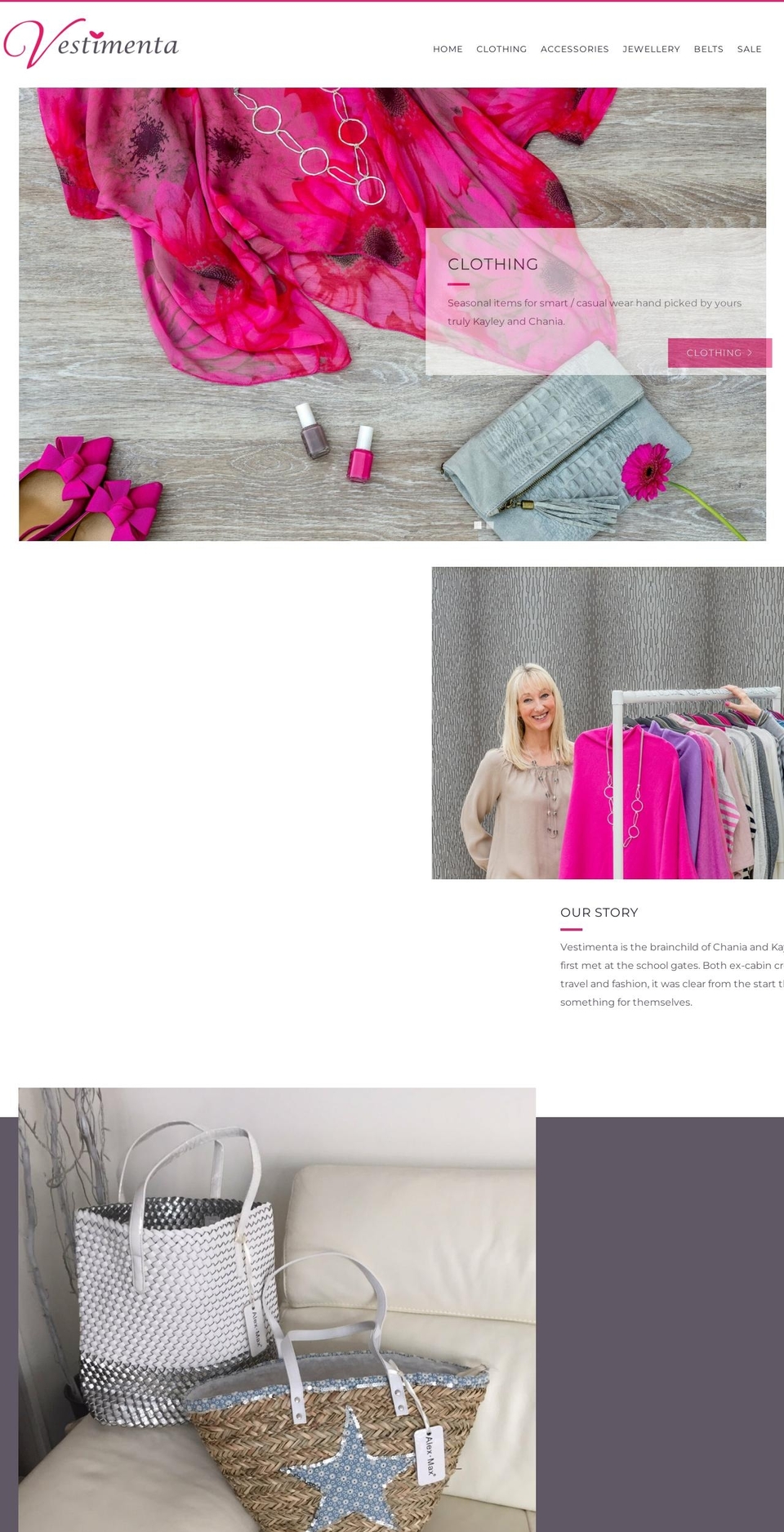 vestimenta.co.uk shopify website screenshot