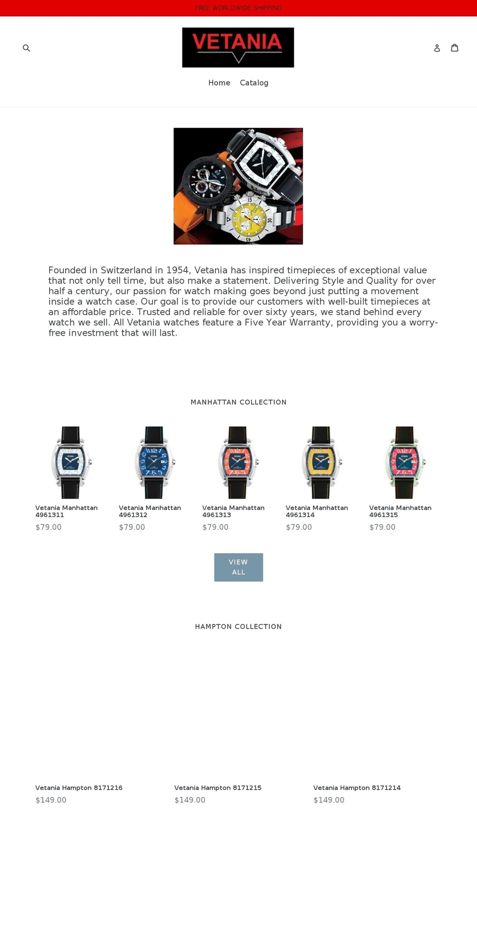 vetaniaonline.com — Shopify storefront screenshot