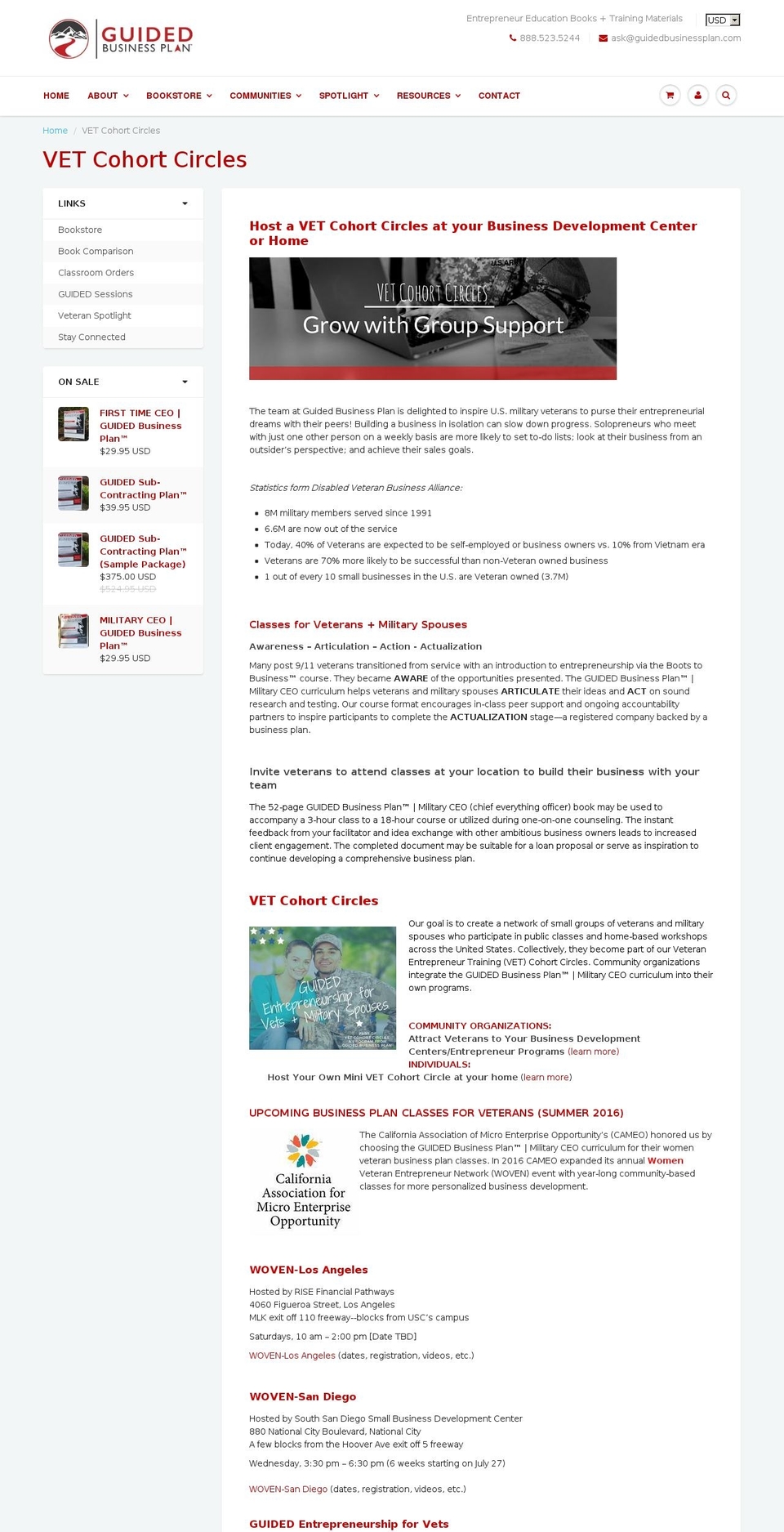 vetcohortcircles.com shopify website screenshot