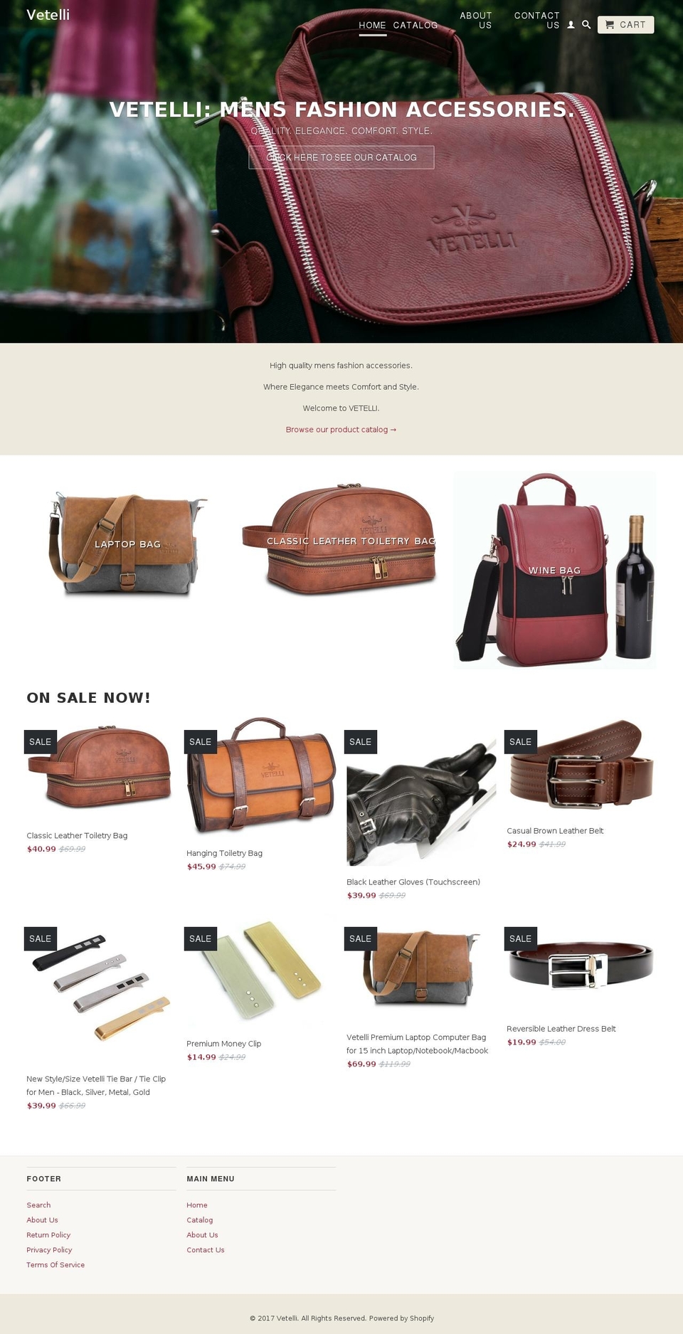 vetelli.com shopify website screenshot