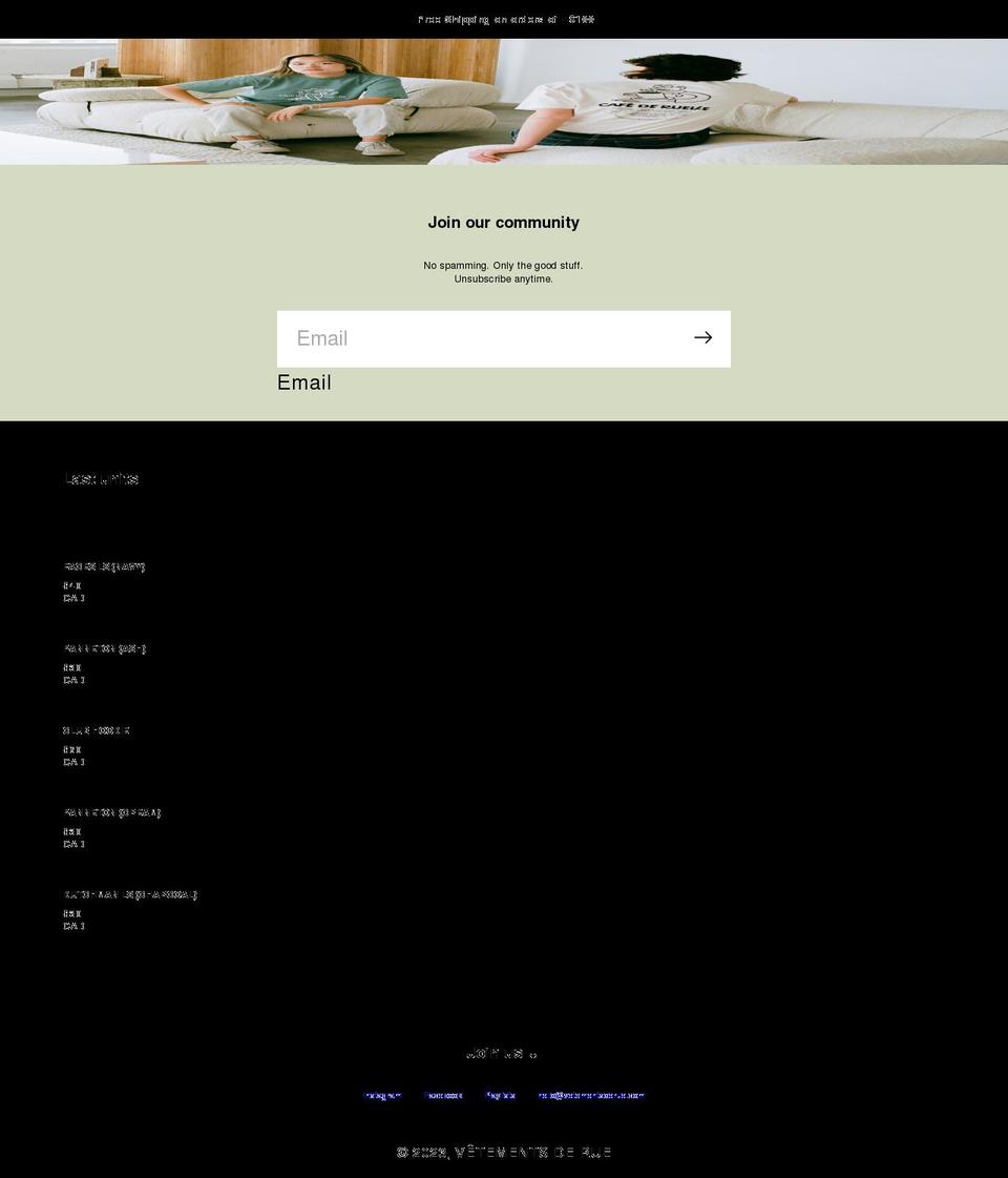 vetementsderue.com — Shopify storefront screenshot