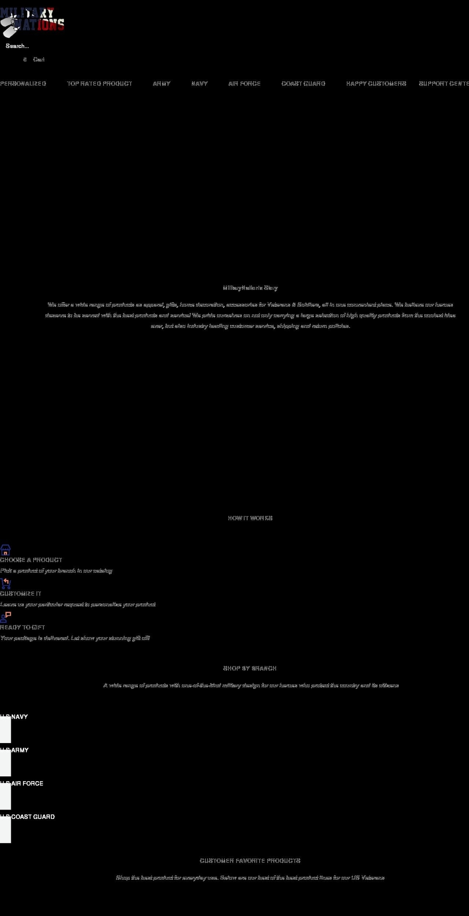 veterannations.org shopify website screenshot
