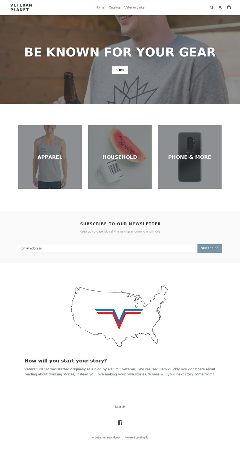 veteranplanet.com — Shopify store on .com