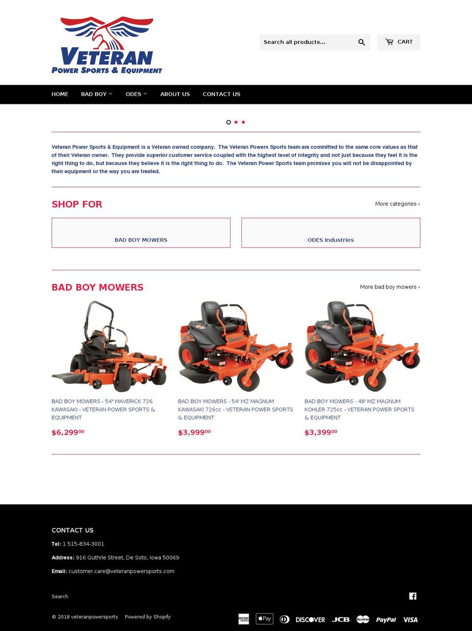 veteranpowersports.com — Shopify storefront screenshot