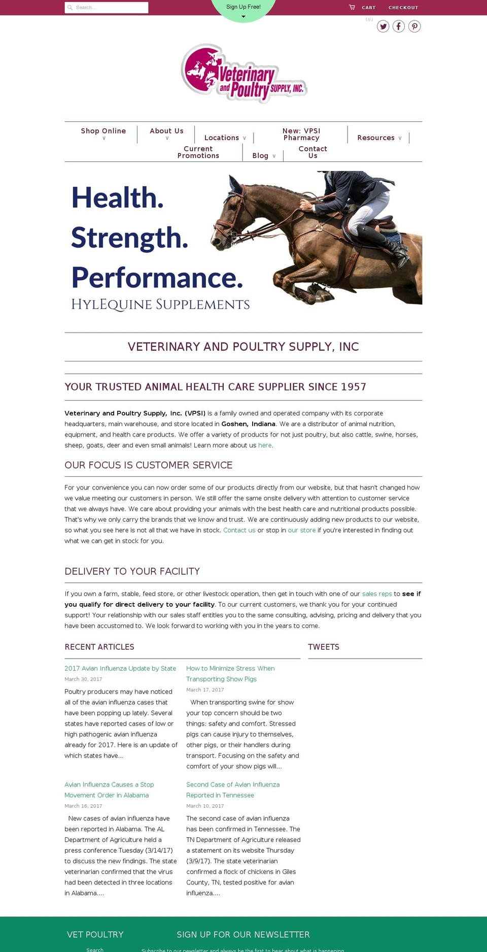 vetpoultry.com shopify website screenshot
