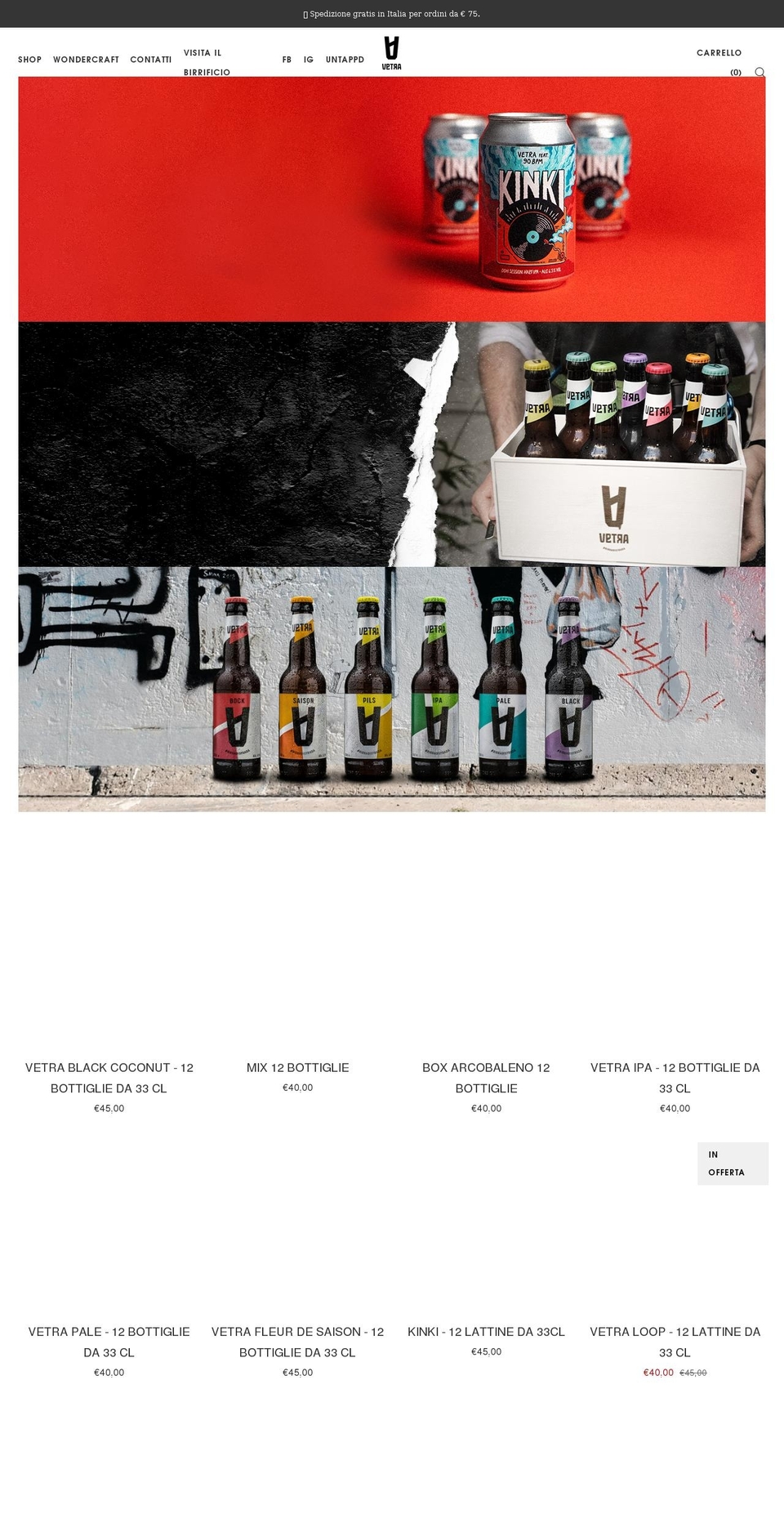 vetra.beer shopify website screenshot