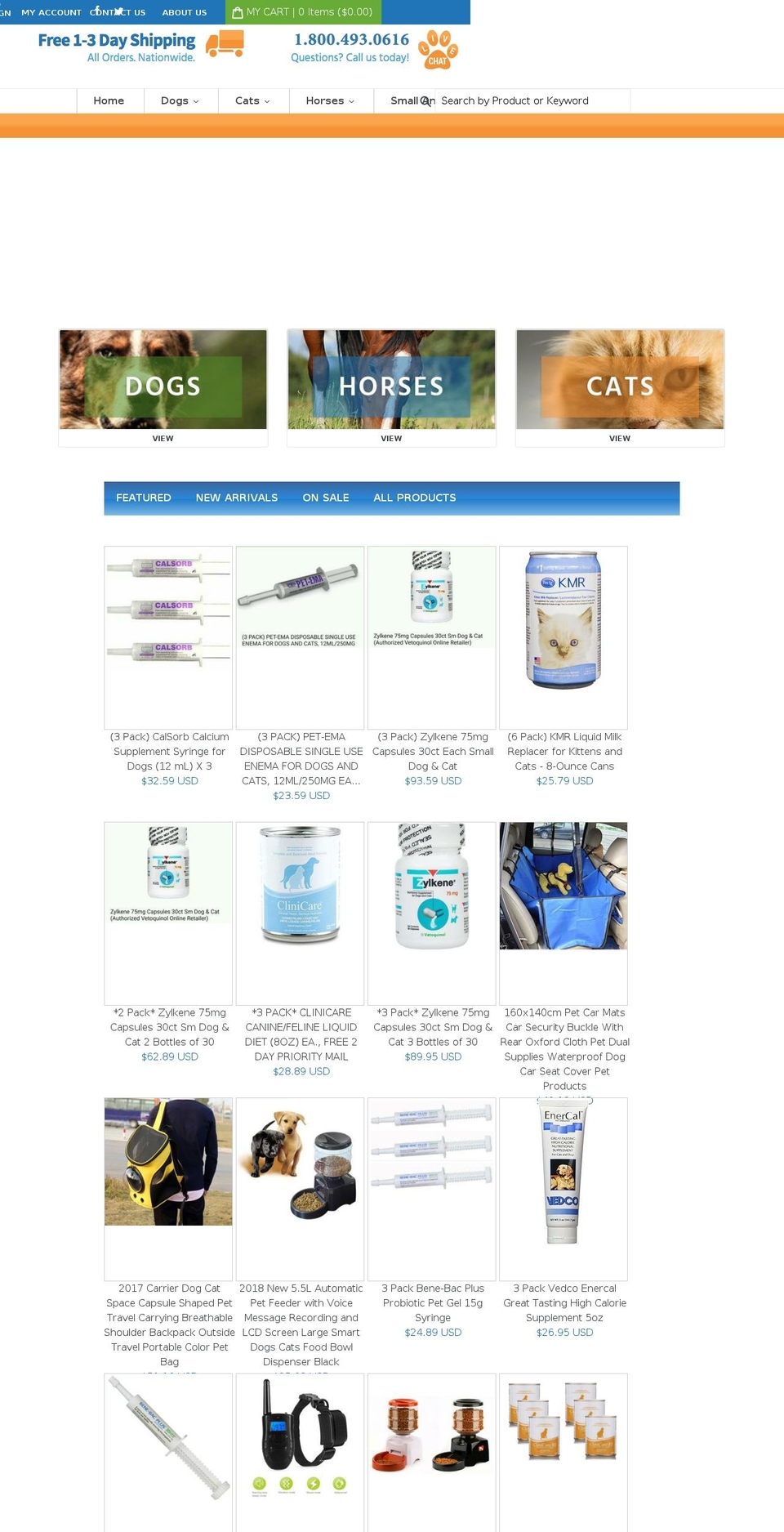 vetralabs.com — Shopify storefront screenshot