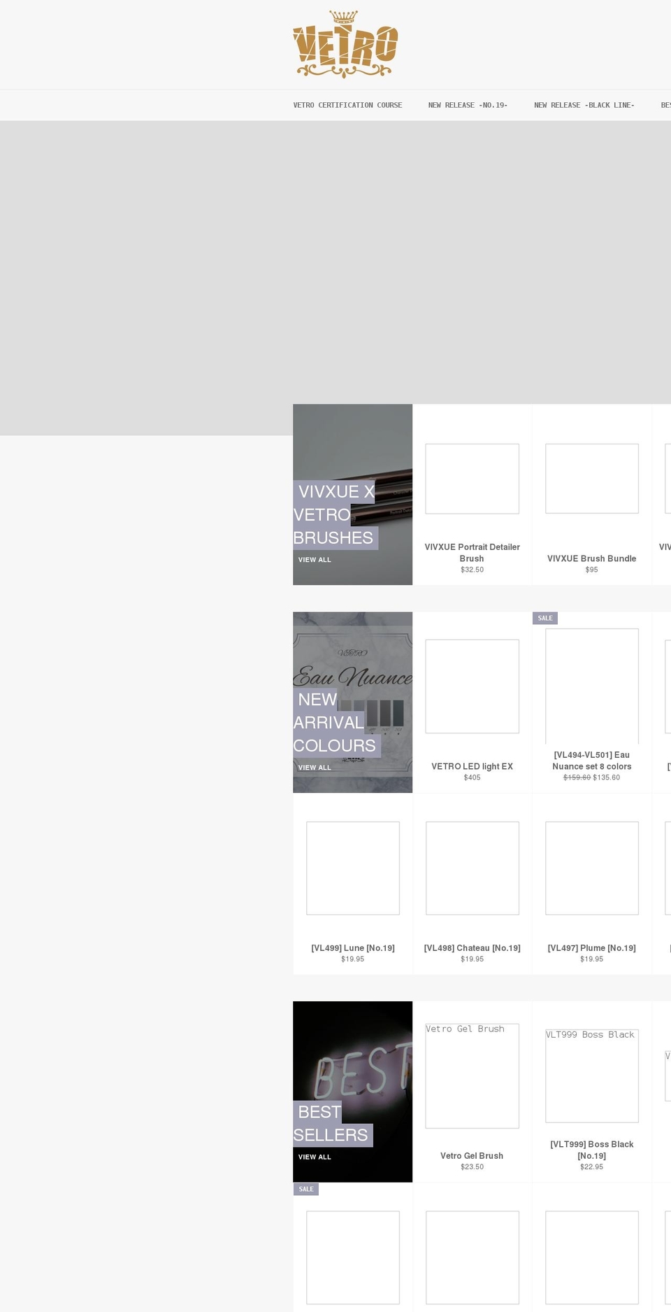 vetro.ca shopify website screenshot