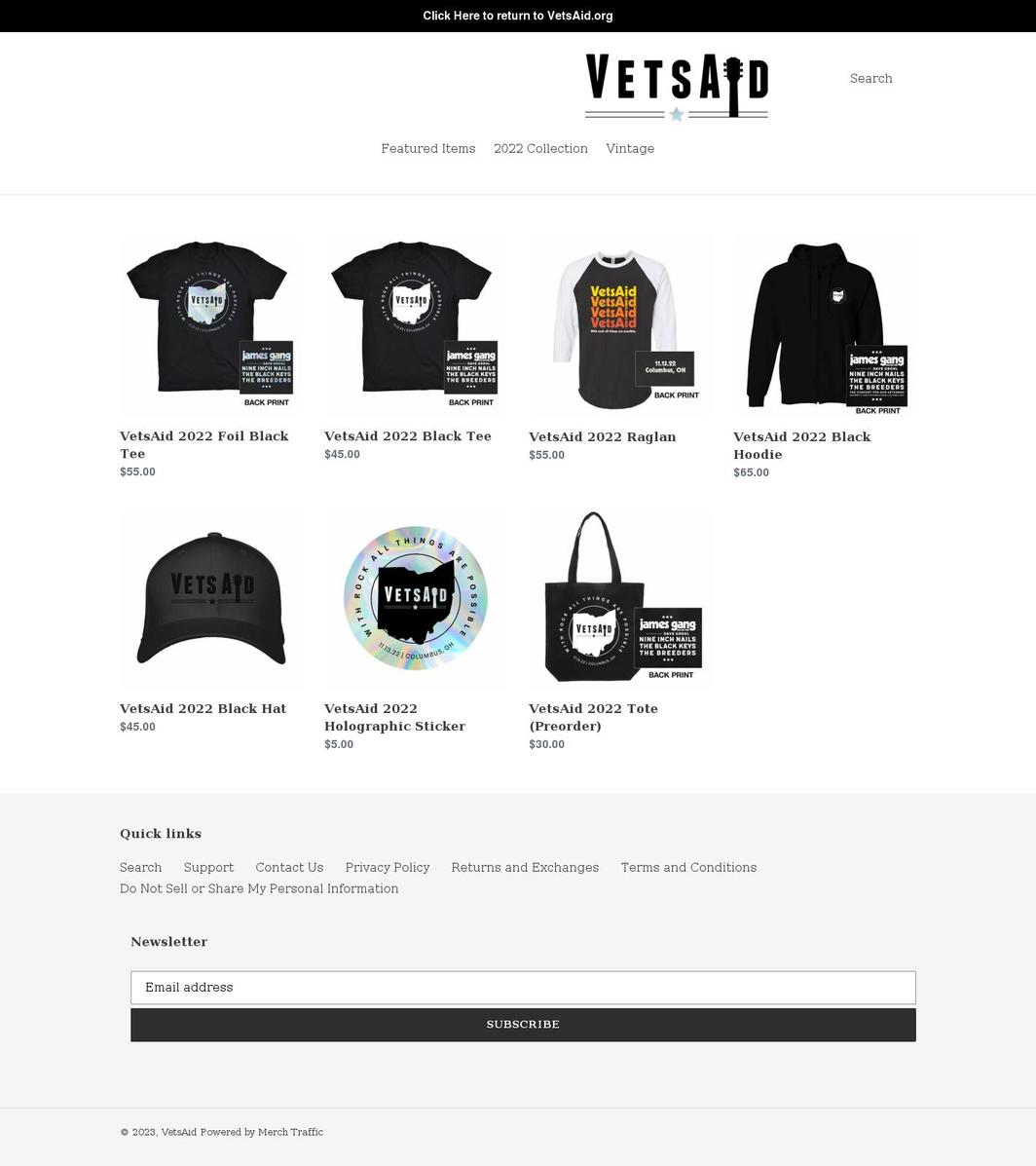 vetsaidshop.com shopify website screenshot