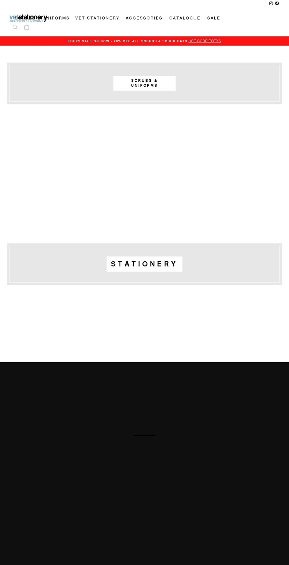 vetstationery.com shopify website screenshot