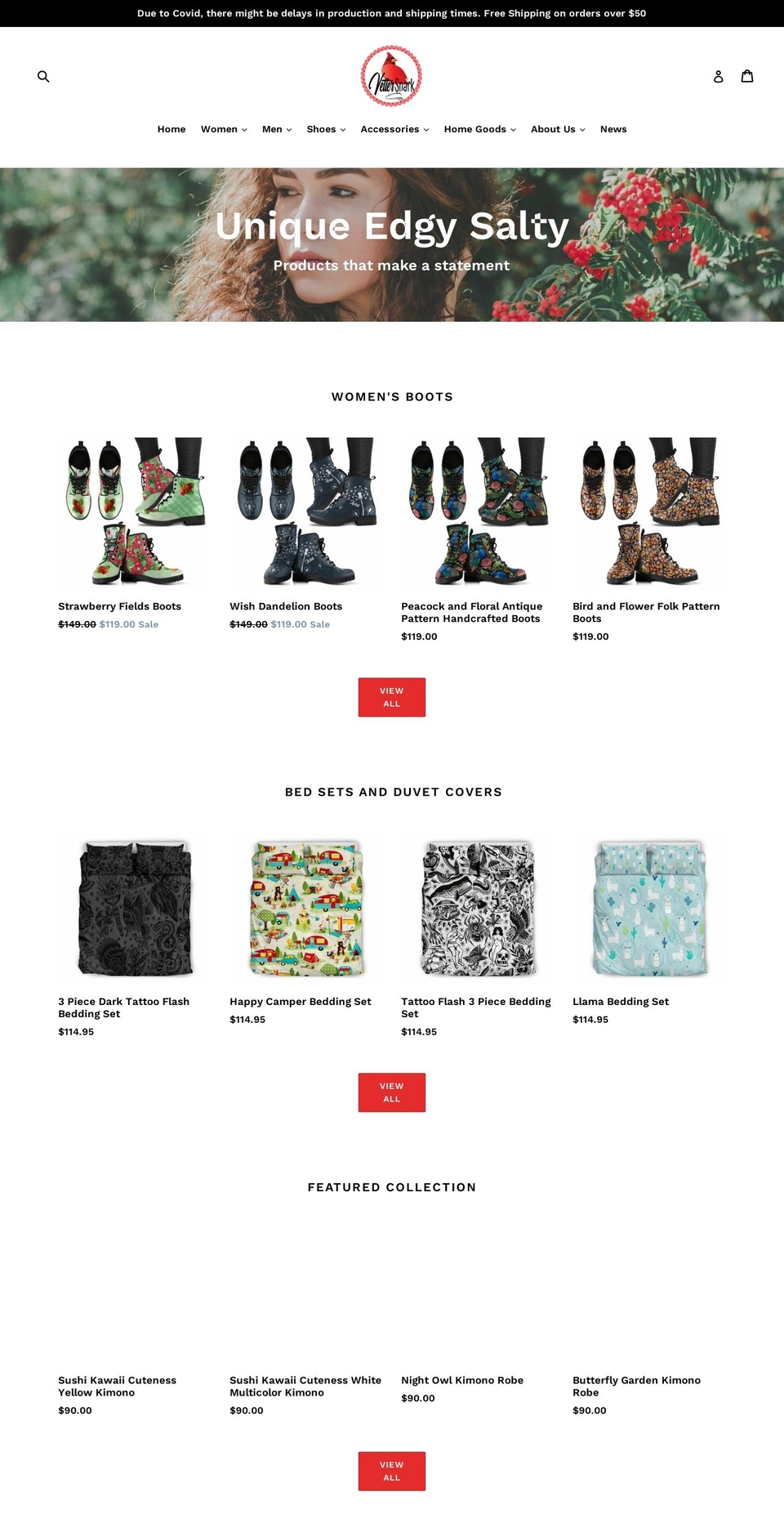vettersnark.com — Shopify storefront screenshot