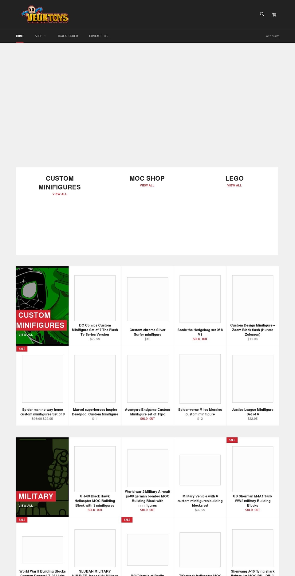 veuxtoys.com shopify website screenshot