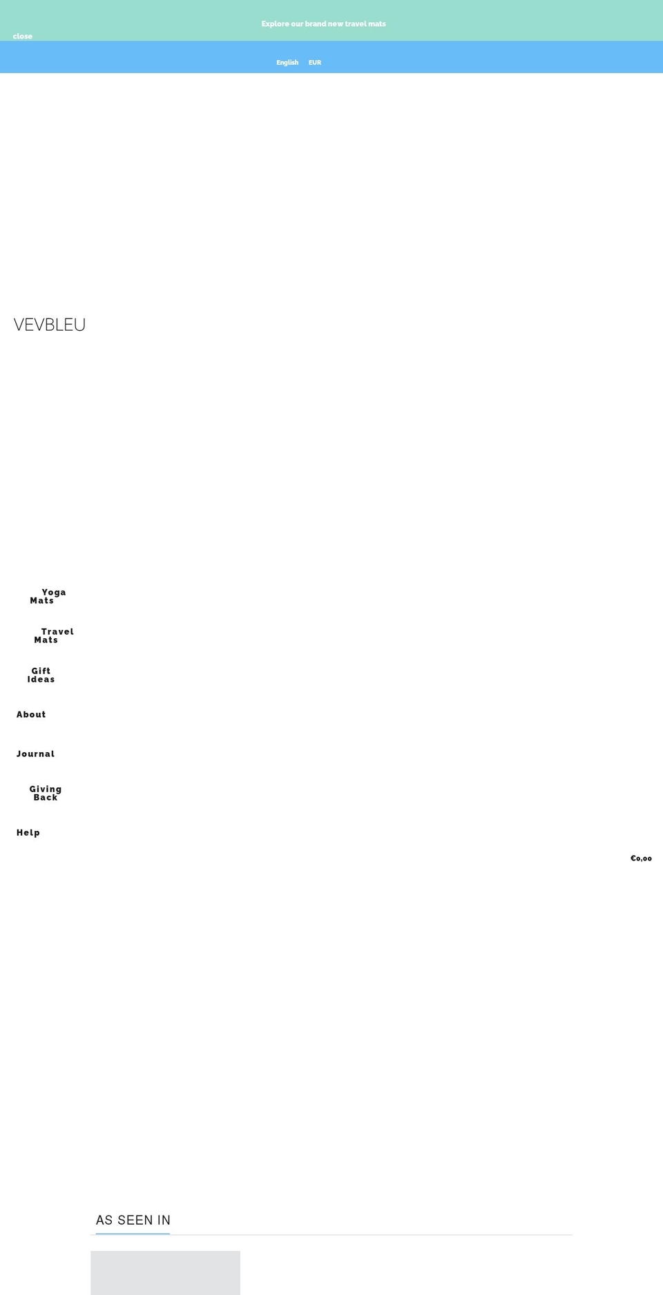 vevbleu.myshopify.com shopify website screenshot