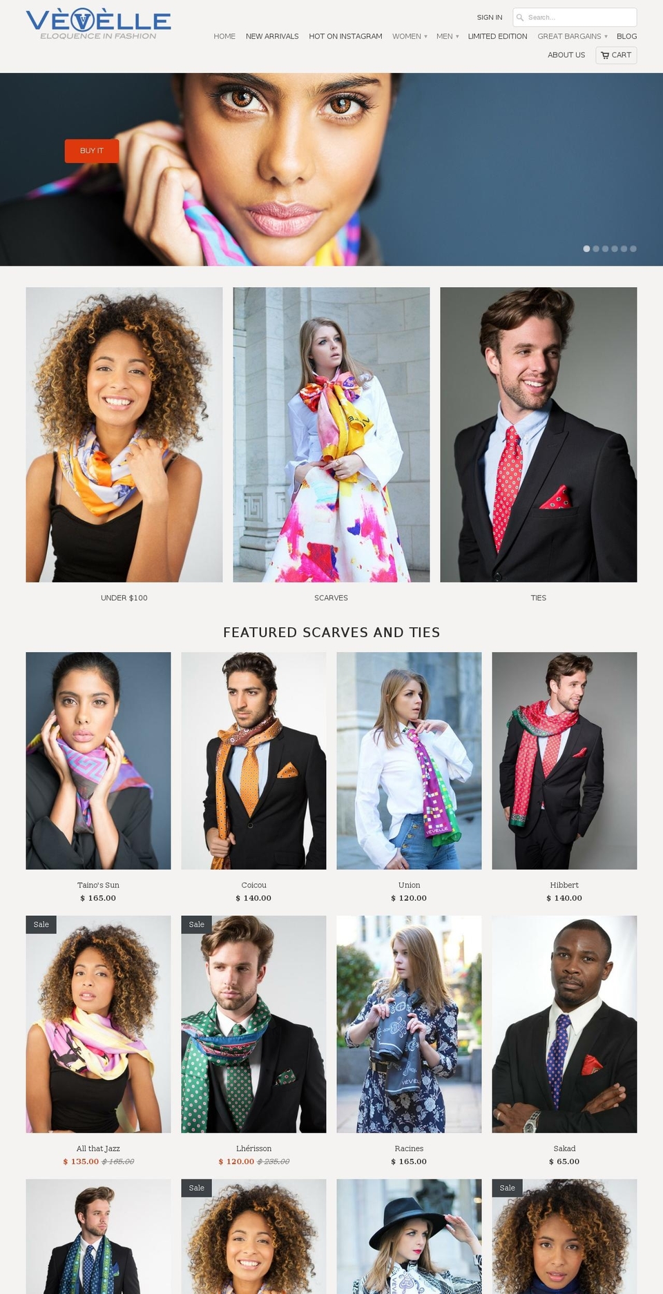 vevelle.com shopify website screenshot