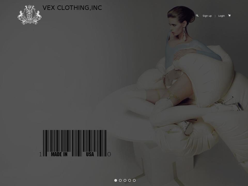 vexclothing.com shopify website screenshot