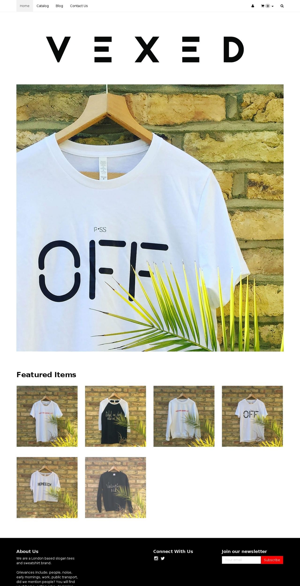 vexedapparel.com — Shopify storefront screenshot