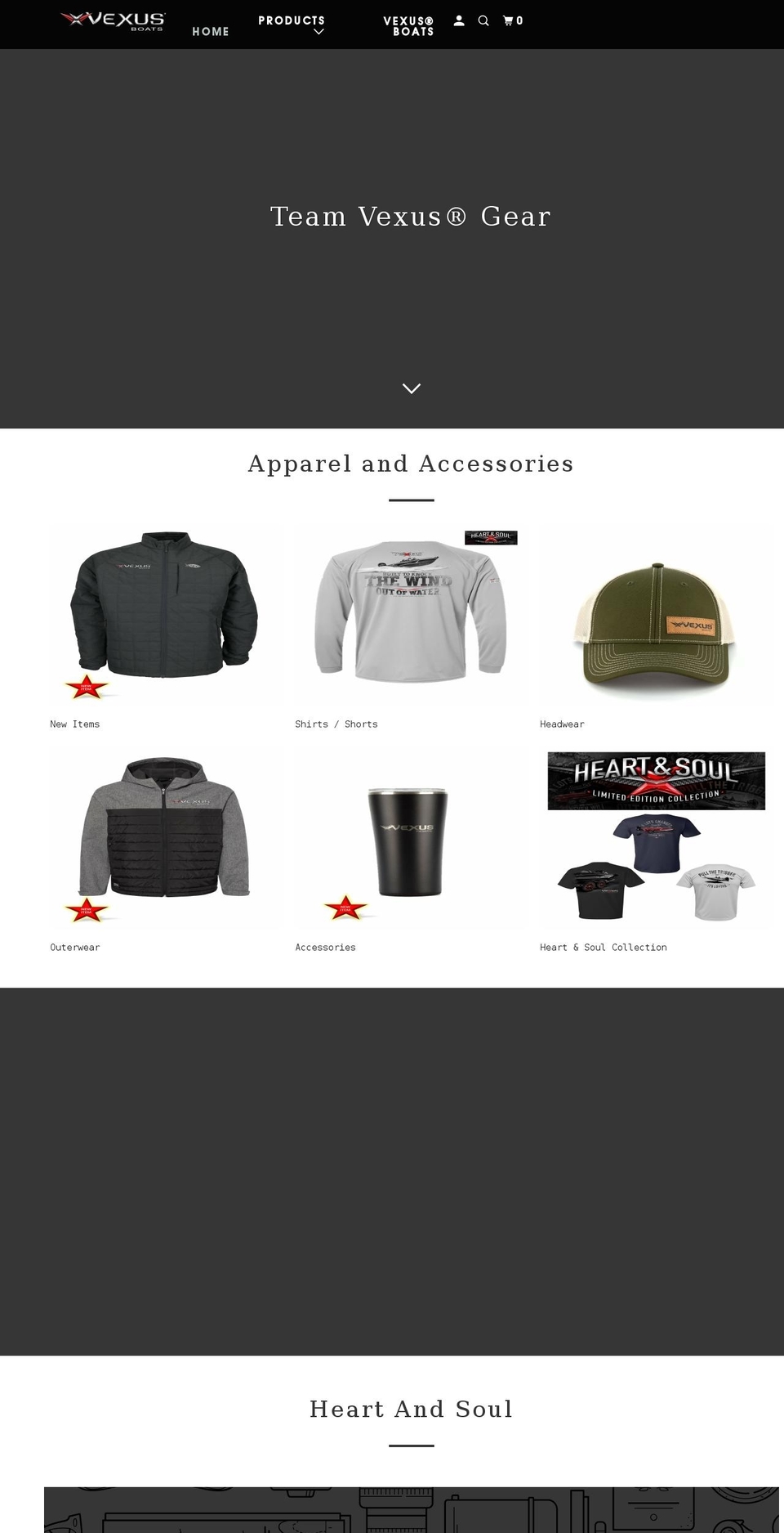 vexuswholesale.com shopify website screenshot