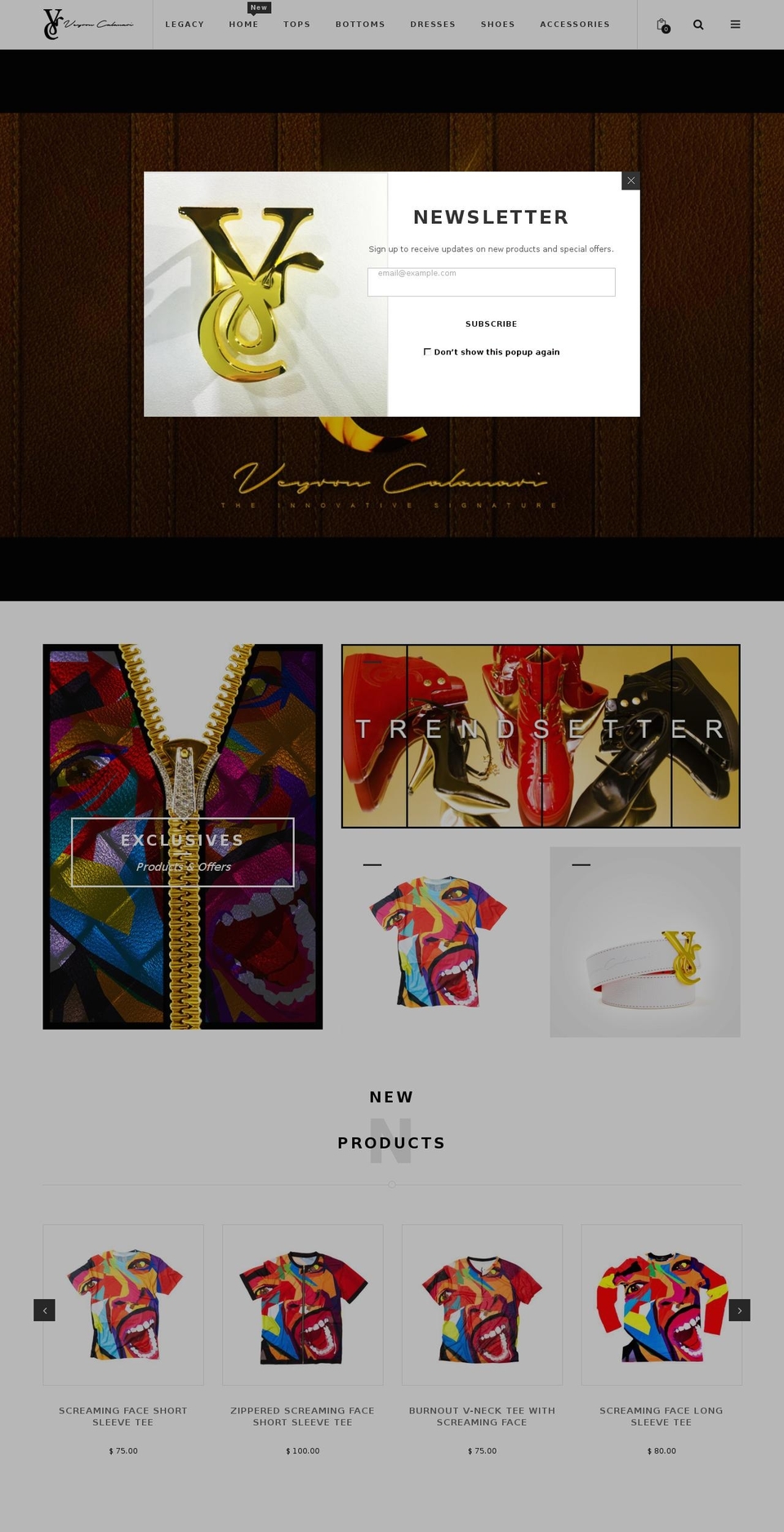 veyroncalanari.com shopify website screenshot