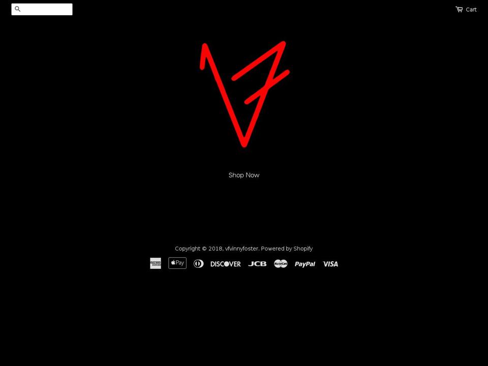 vfvinnyfoster.com — Shopify storefront screenshot