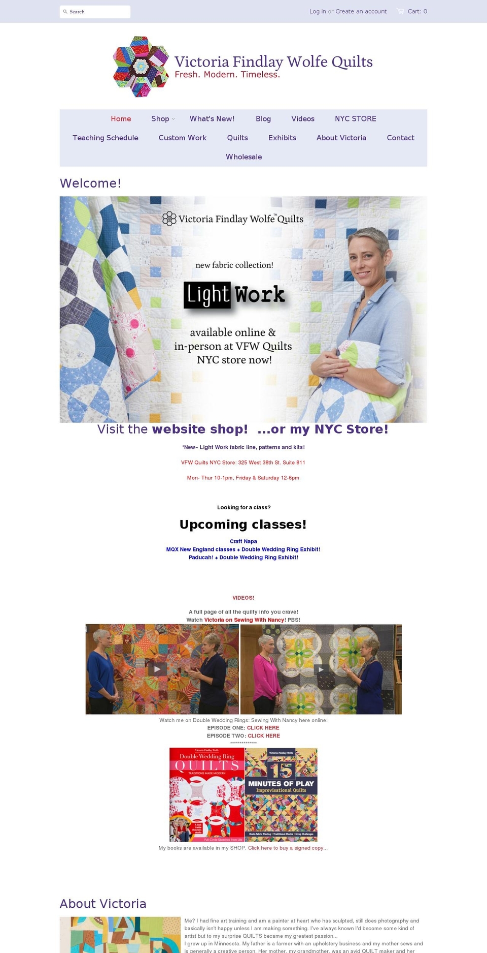 vfwquilts.com shopify website screenshot