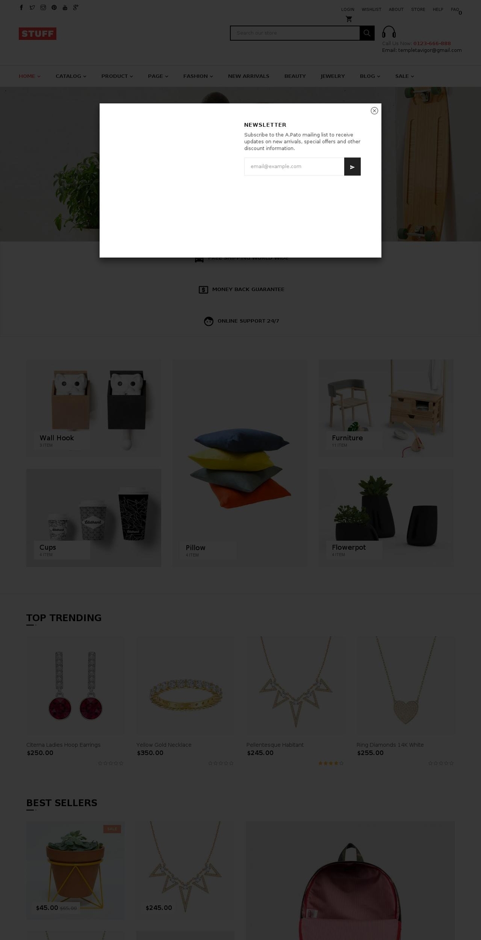vg-stuff.myshopify.com shopify website screenshot