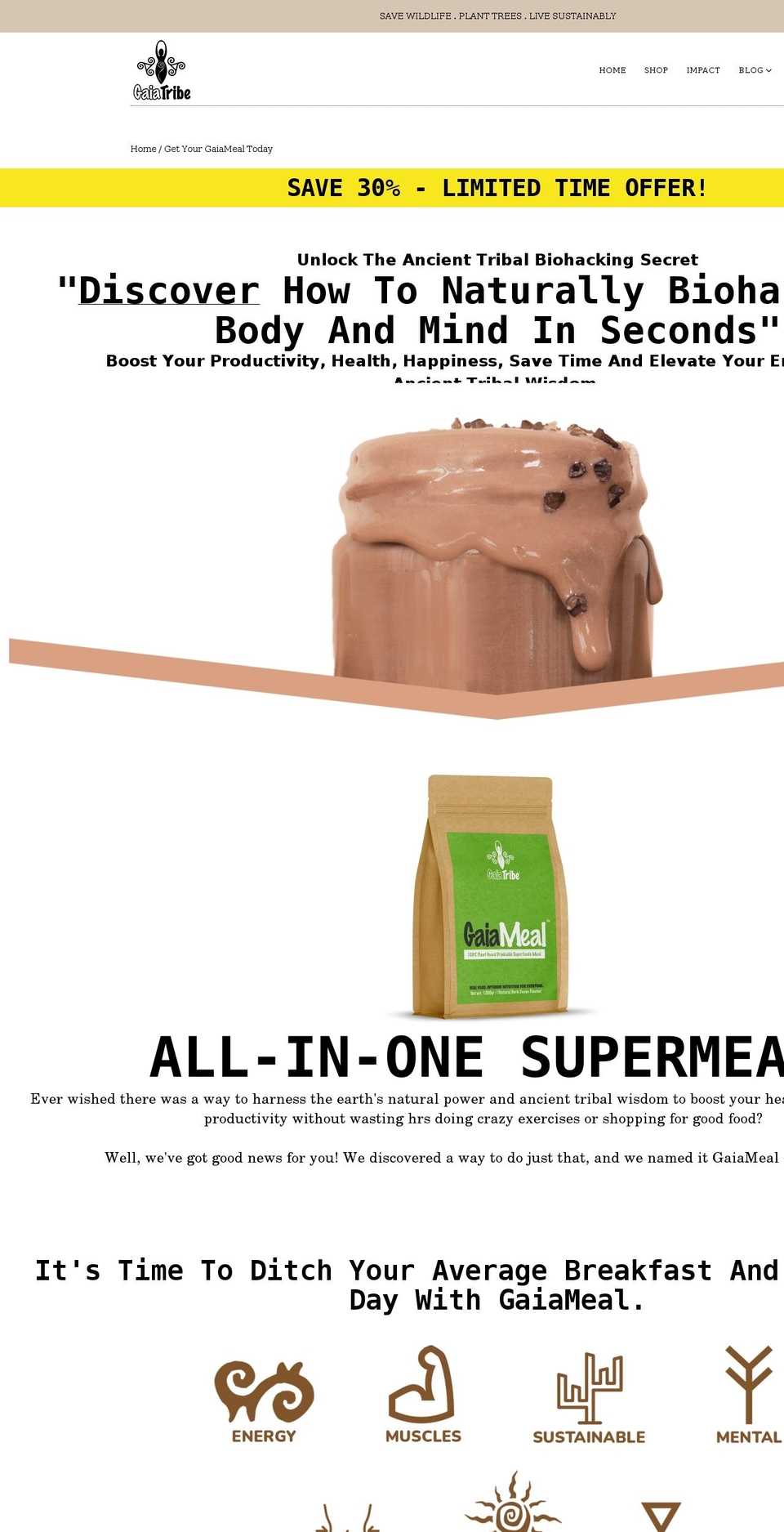 vgantribe.com — Shopify storefront screenshot