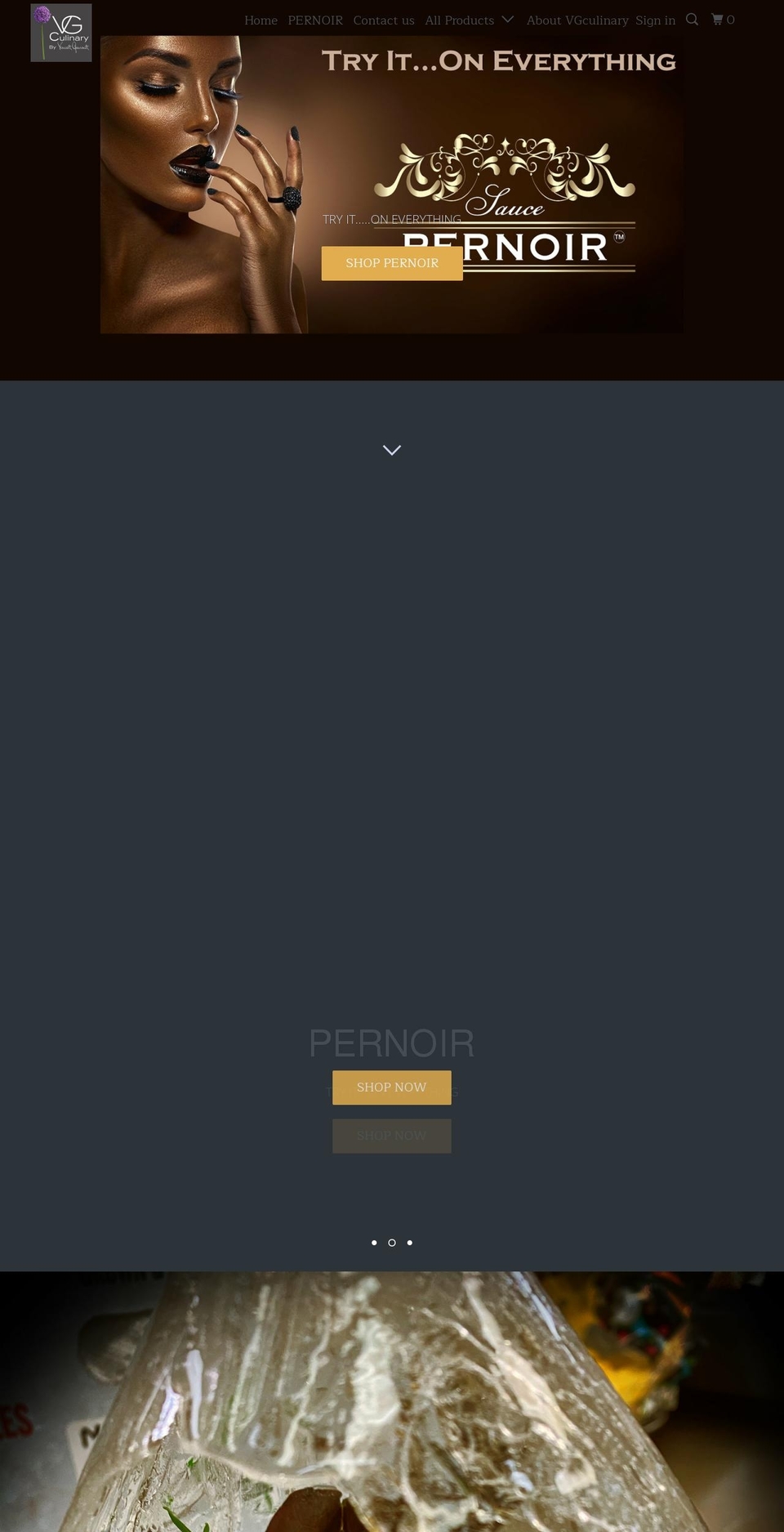 vgculinary.com — Shopify storefront screenshot