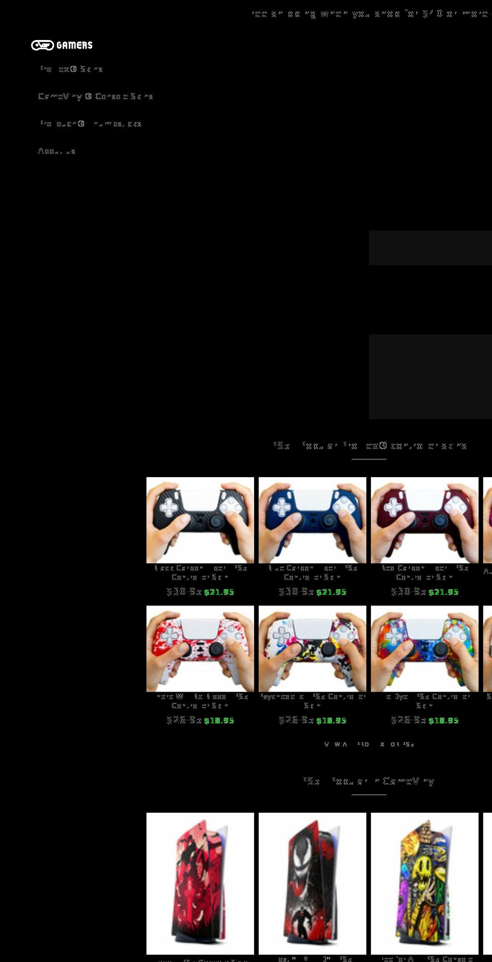 vgfgamers.com — Shopify storefront screenshot