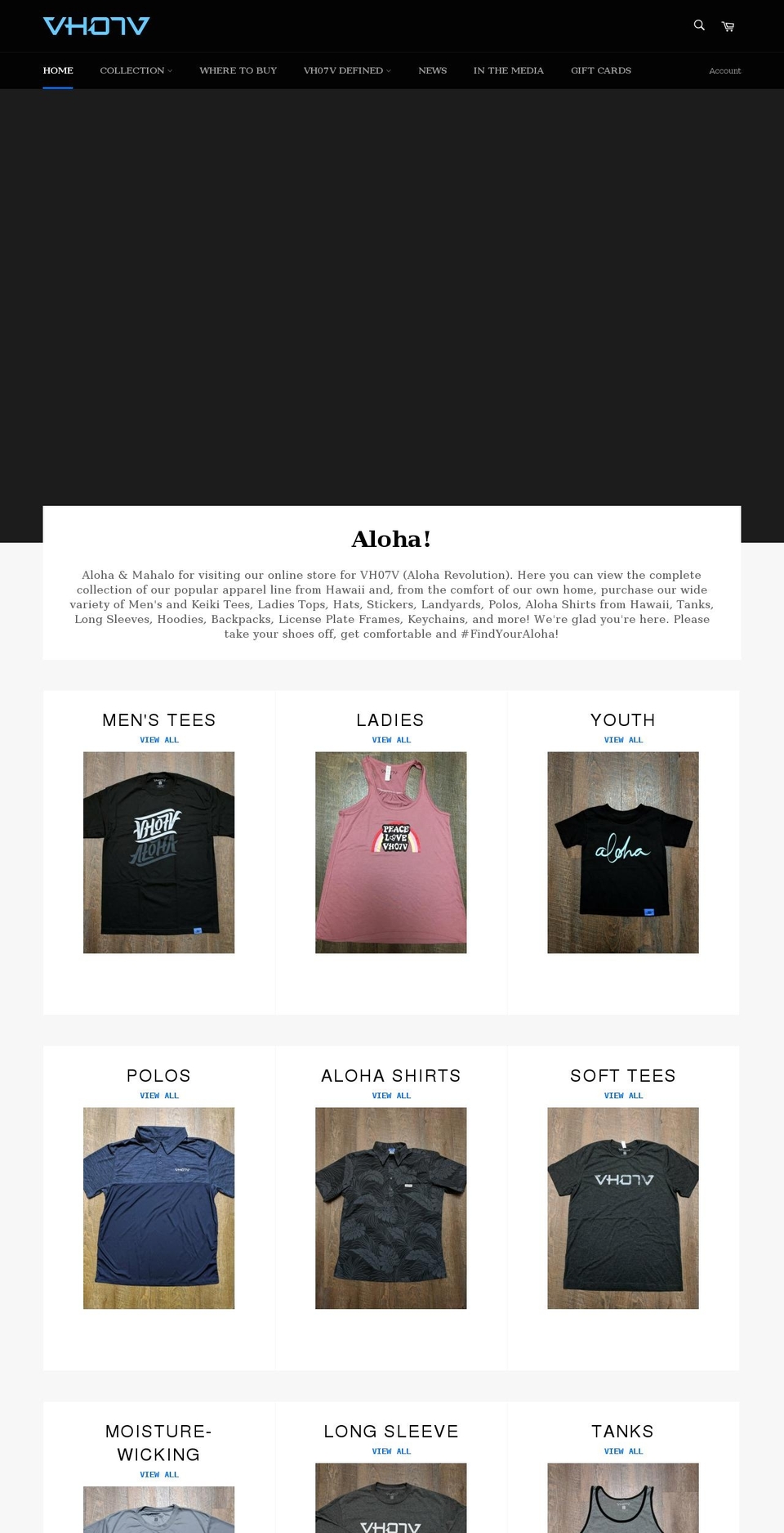 vh07v.com shopify website screenshot